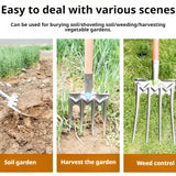 Four Tooth Manganese Steel Garden Soil Loosening Fork