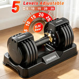 Adjustable Dumbbell Set 5-In-1 10-In-1 Weights