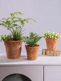 Retro Red Clay Terracotta Flower Pot Garden Planter