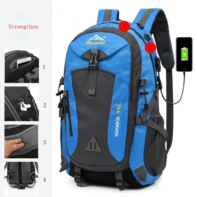 Anti-Theft Waterproof Mountaineering Outdoor Hiking Backpack