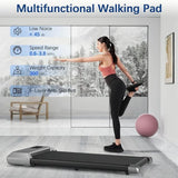 2.5HP 2-In-1 Folding Treadmill Walking Running Machine