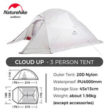Cloud Up Ultralight Waterproof Camping Tent