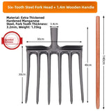 Four Tooth Soil Tilling Fork Heavy Duty Garden Tool