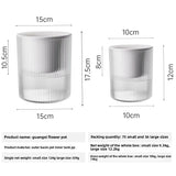 Transparent Self Watering Plastic Flower Pot Lazy Planter