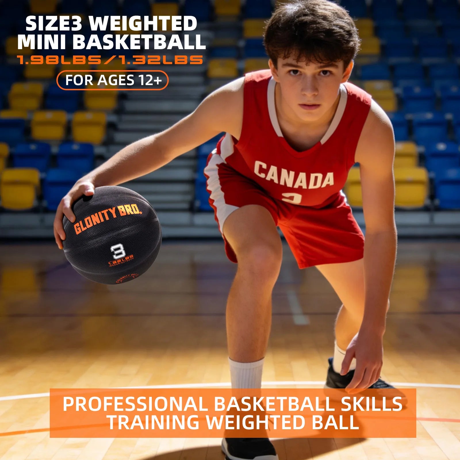 Size 3 Weighted Basketball Strength Training Ball