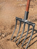 Four Tooth Soil Tilling Fork Heavy Duty Garden Tool