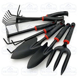 Household Garden Hand Tools Spade Rake Fork Hoe Set