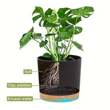 4PCS Removable Bottom Round Breathable Flower Pots Set