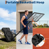 44-Inch Portable Adjustable Basketball Hoop Outdoor System