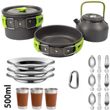Camping Cooking Set Non-Stick Outdoor Cookware Kit