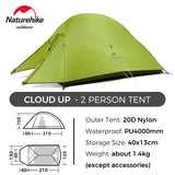 Cloud Up Ultralight Waterproof Camping Tent