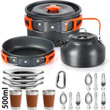 Camping Cooking Set Non-Stick Outdoor Cookware Kit