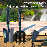 3-Piece Heavy Duty Steel Garden Tool Set