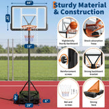 44-Inch Portable Adjustable Basketball Hoop Outdoor System