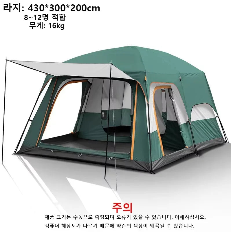4 Season Waterproof Double Layer Family Camping Tent