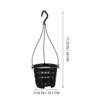 6Set Orchid Hanging Pots Outdoor Balcony Planter Baskets