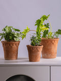 Retro Red Clay Terracotta Flower Pot Garden Planter